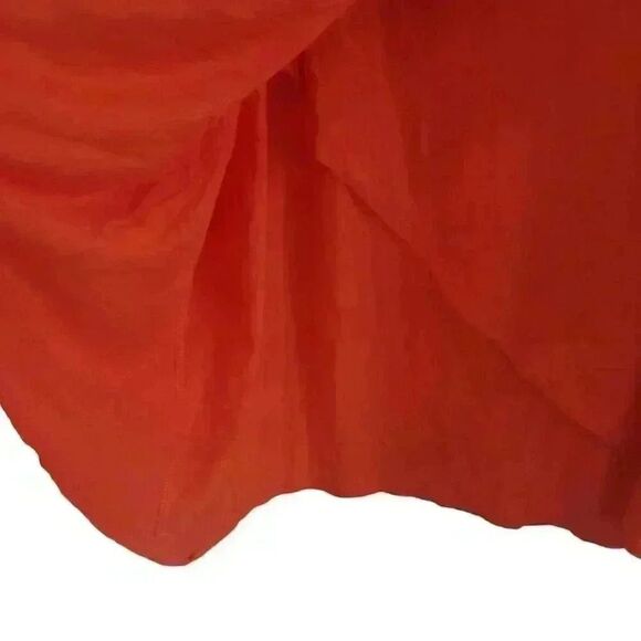 Ava & Viv Women's Orange Rayon/Spandex Knit Wrap Skirt- NEW - Picture 5 of 13